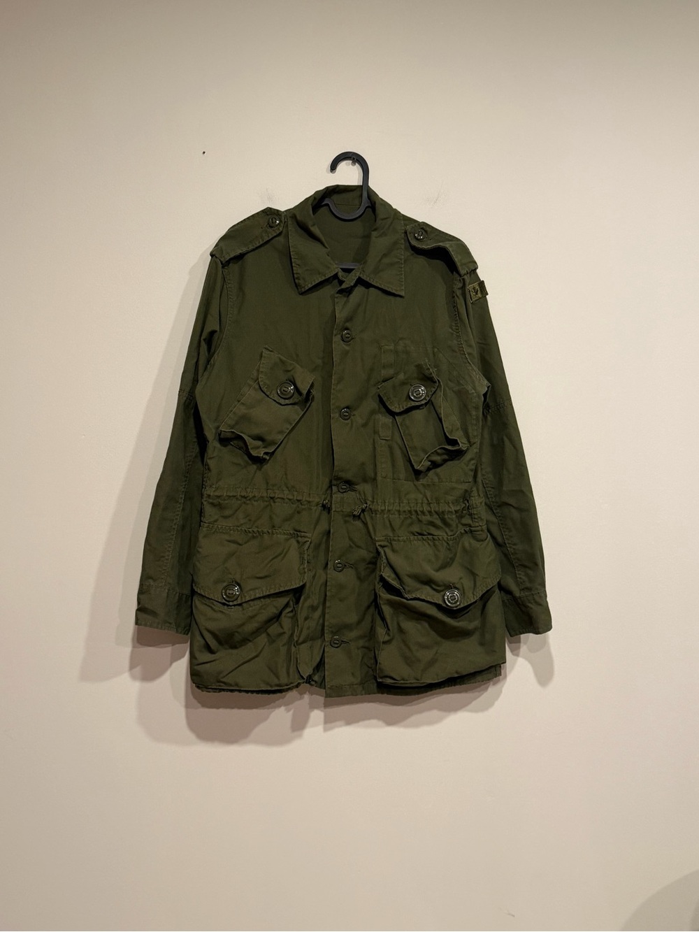 Men's Military Field Jacket in Olive Green